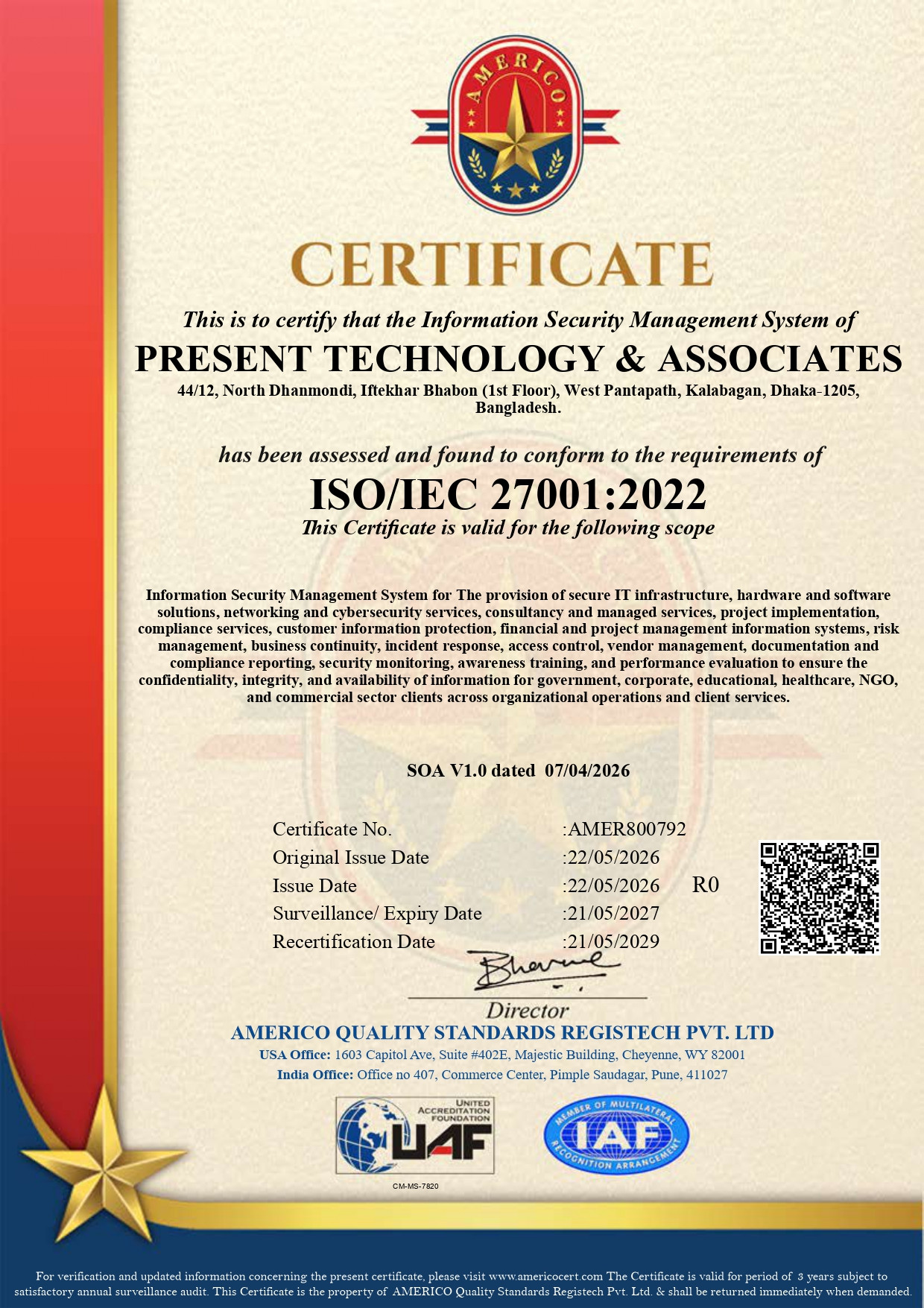 ISO/IEC 27001:2022 Certification